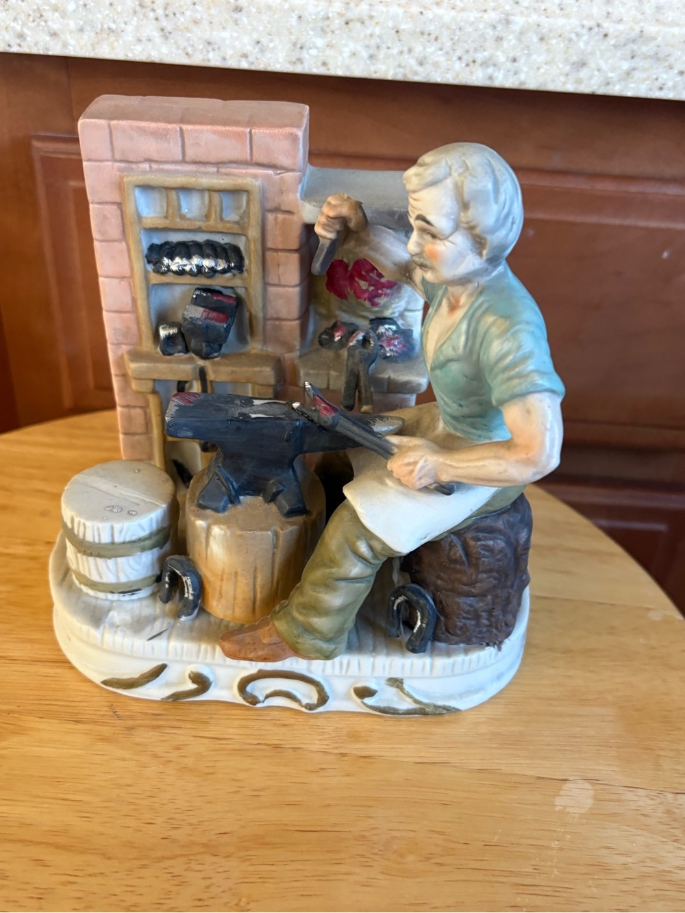 Vintage Enesco “The Blacksmith” ceramic Figurine-
